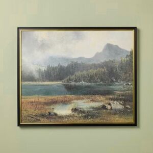 Horizontal Landscape Mountain Framed Wall Art 20” x 24”- Hearth & Hand Magnolia